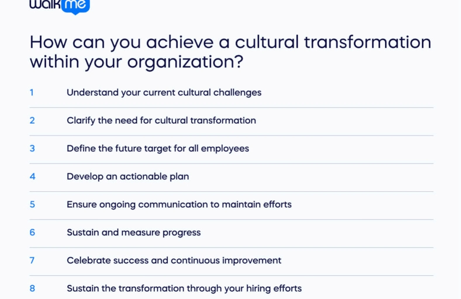 Culture transformation strategies workshop